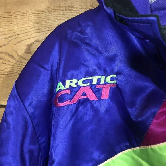 Vintage Arctic Cat 2-In-1 Retro Snowmobile Arcticwear Jacket Mens Size Medium